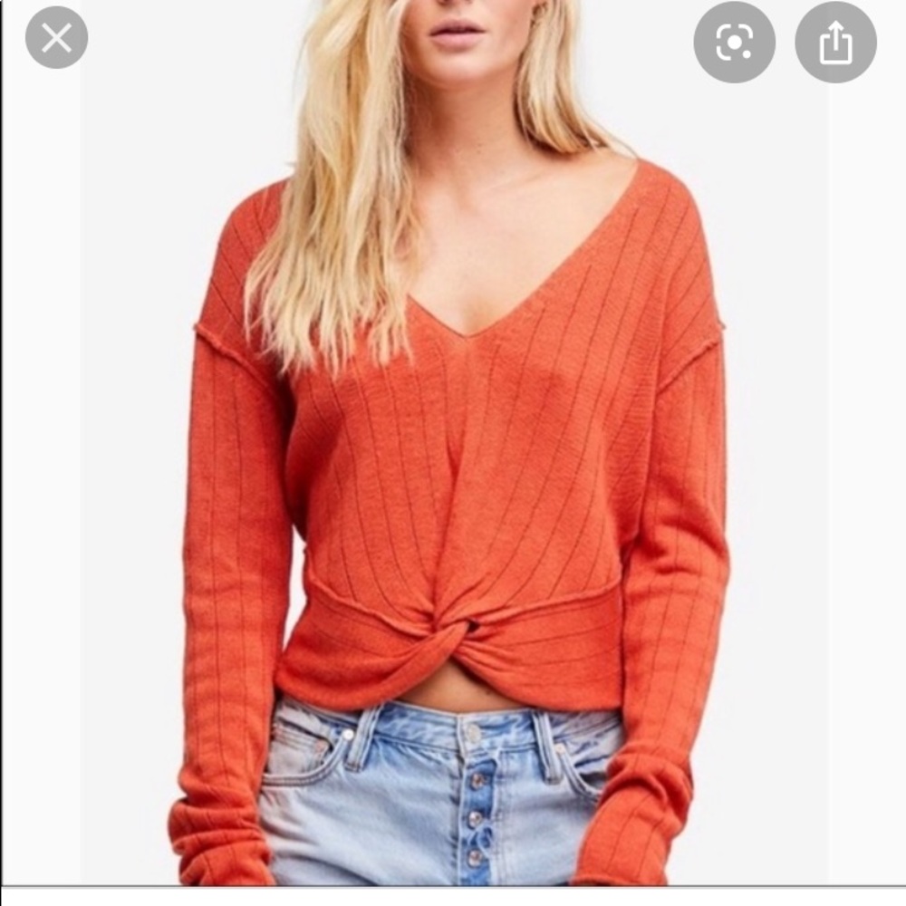 Nwot free People got me twisted sweater
